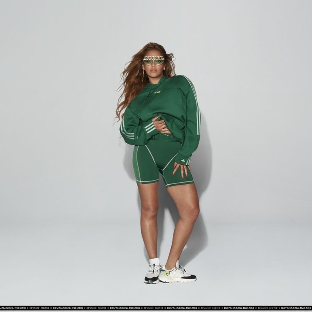 IVY PARK x Adidas Dark Green Bike Shorts